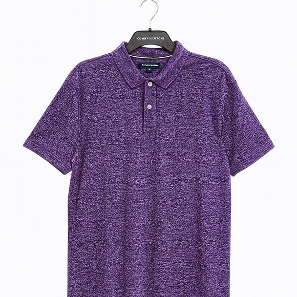 Calvin Klein Polo Shirt Mens Large Purple Soft Golf Polo Three-Button Cl… - Picture 1 of 2